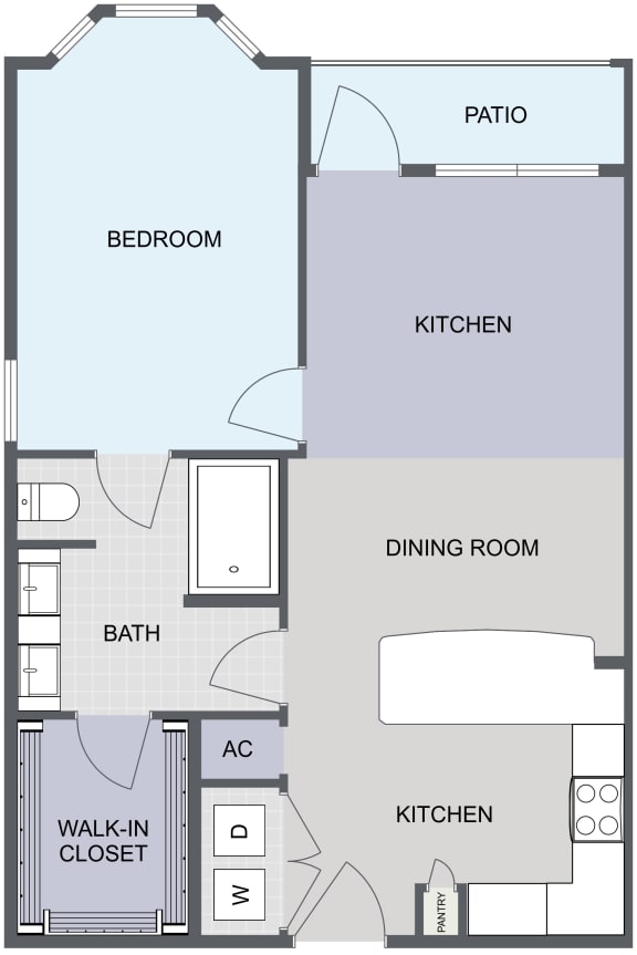 Two Bedroom Apartments in San Marcos TX Floor Plans